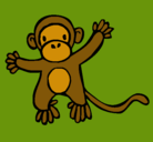 Dibujo Mono pintado por monkye
