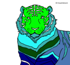 Dibujo Tigre pintado por christopheralvial