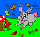 Dibujo Conejo pintado por luciana