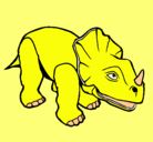 Dibujo Triceratops II pintado por pichupop