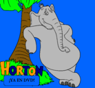 Dibujo Horton pintado por daniel