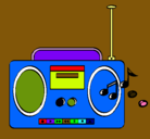 Dibujo Radio cassette 2 pintado por davidismael