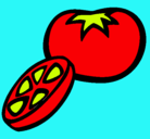 Dibujo Tomate pintado por NATALI