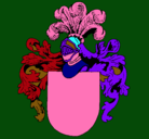 Dibujo Escudo de armas y casco pintado por lolaq