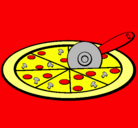 Dibujo Pizza pintado por martìn