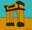 Dibujo Arco de triunfo pintado por piolineselnº1