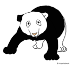 Dibujo Oso panda pintado por martina