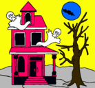 Dibujo Casa fantansma pintado por LYZZETH