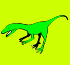 Dibujo Velociraptor II pintado por braian