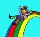 Dibujo Duende en el arco iris pintado por crhistian