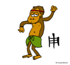 Dibujo Mono  pintado por rameses