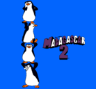 Dibujo Madagascar 2 Pingüinos pintado por jezziel
