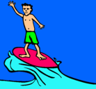 Dibujo Surfista pintado por milibradley