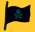 Dibujo Bandera pirata pintado por lauri