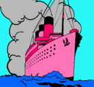 Dibujo Barco de vapor pintado por kerlynpaz