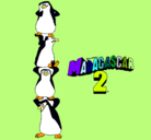 Dibujo Madagascar 2 Pingüinos pintado por ikher