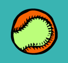 Dibujo Pelota de béisbol pintado por ignacio