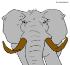 Dibujo Elefante africano pintado por alioune