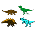 Dibujo Dinosaurios de tierra pintado por Marcos