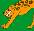Dibujo Estatua Jaguar pintado por ivan