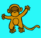 Dibujo Mono pintado por samanthatrejoalvarado