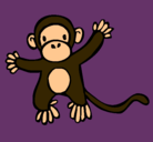 Dibujo Mono pintado por marbella