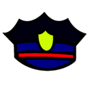 Dibujo Gorra de policía pintado por ivan