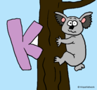 Dibujo Koala pintado por yolanda