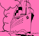 Dibujo Barco de vapor pintado por MIKEL