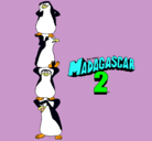 Dibujo Madagascar 2 Pingüinos pintado por irma