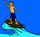 Dibujo Surfista pintado por zurfista