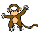 Dibujo Mono pintado por monogarabatos