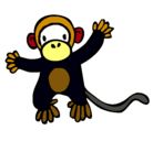 Dibujo Mono pintado por victoria