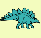 Dibujo Stegosaurus pintado por stegosaurusll