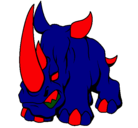 Dibujo Rinoceronte II pintado por lkjiohyugt