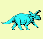 Dibujo Triceratops pintado por eltriceratops