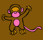 Dibujo Mono pintado por vanitha