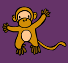Dibujo Mono pintado por abigail