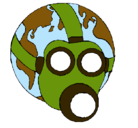 Dibujo Tierra con máscara de gas pintado por jessicar.m.