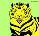 Dibujo Tigre pintado por elmortalw