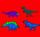 Dibujo Dinosaurios de tierra pintado por yago