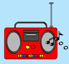 Dibujo Radio cassette 2 pintado por rubenxd