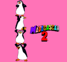 Dibujo Madagascar 2 Pingüinos pintado por Dana