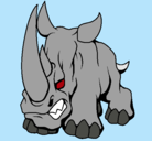 Dibujo Rinoceronte II pintado por neemias