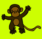 Dibujo Mono pintado por daysi