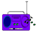 Dibujo Radio cassette 2 pintado por miguelangel