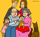 Dibujo Familia pintado por lalito