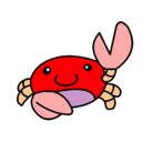 Dibujo Acuarel el cangrejo pintado por jorge