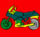 Dibujo Motocicleta pintado por leandrocurimil