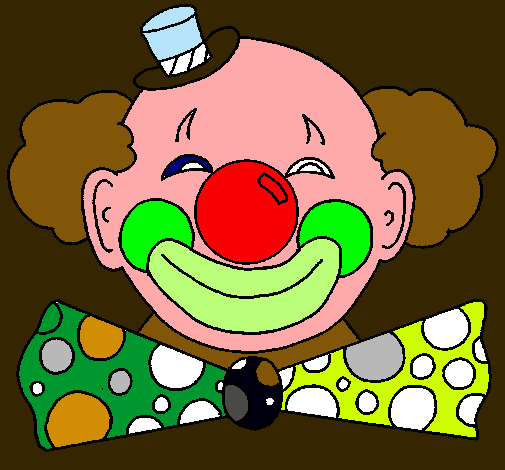 Payaso con una gran sonrisa